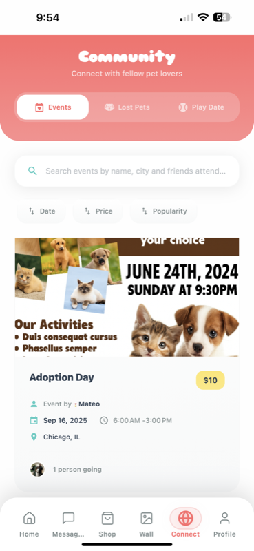 MangoPets medication reminder system with smart notifications for pet care